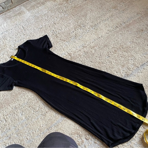 LNA Revolve Brand Ribbed Midi Tank Dress Bodycon Black Round NecK: Med - Picture 8 of 8